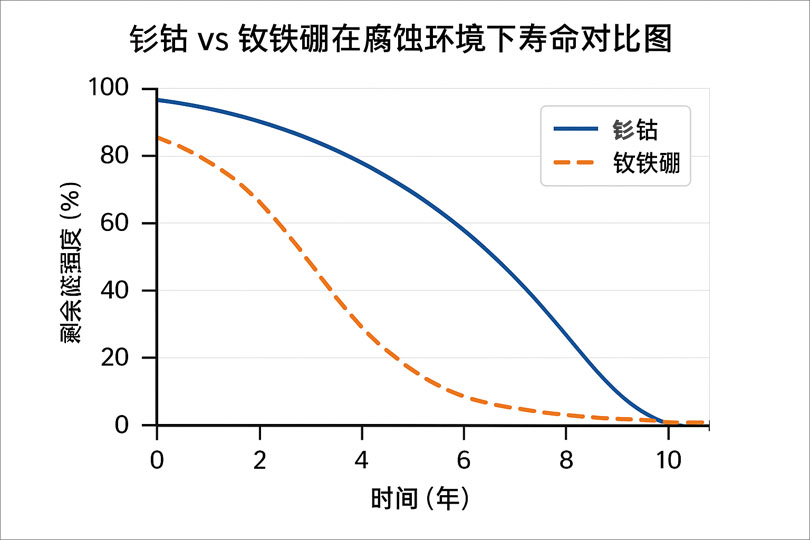 钐钴磁铁会生锈吗？如果生锈是否影响性能？